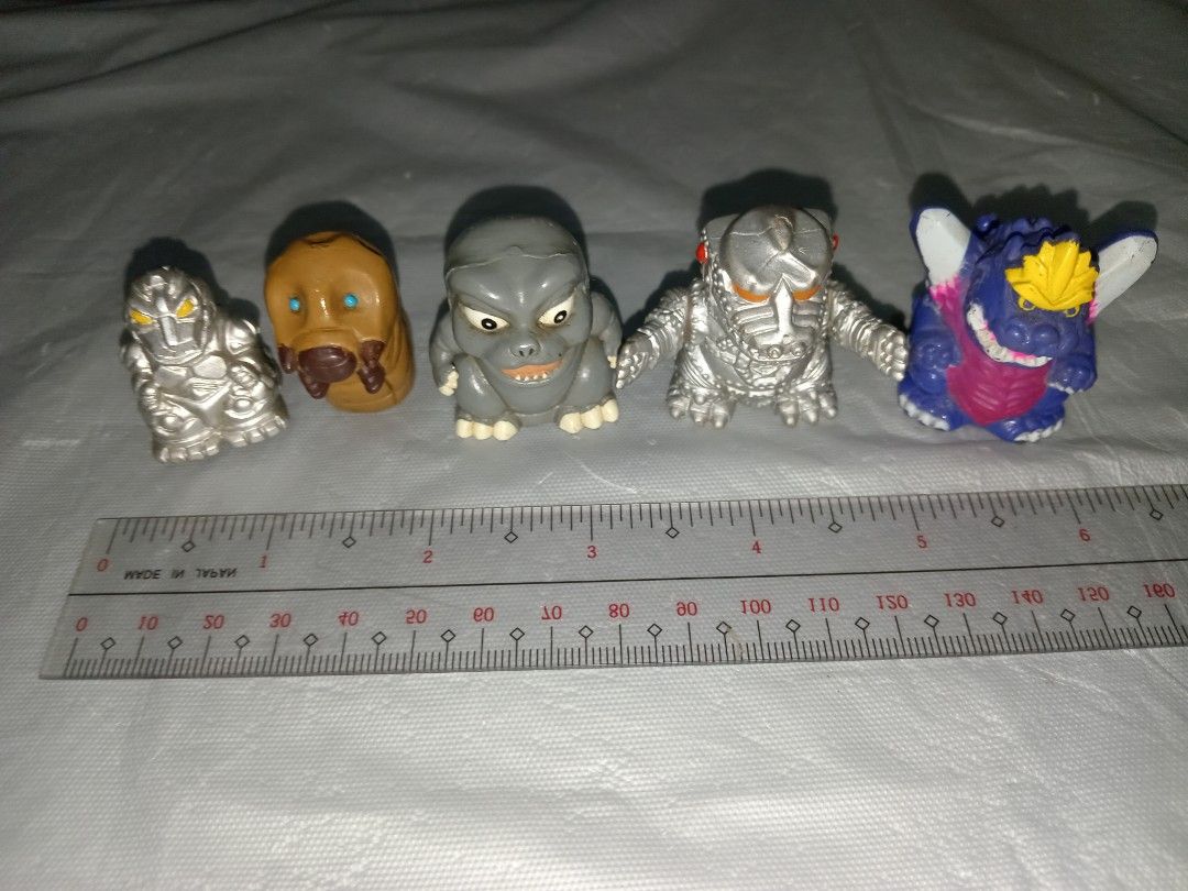 Mecha Space Godzilla Minilla Mothra Larva Chibi SD Mini Figures Kaiju (Category: Designer & Blind Box Toys) located in Naic. Submitted by morosetoys (Listing ID 1460651059, Image 1). Description: 75 each. .