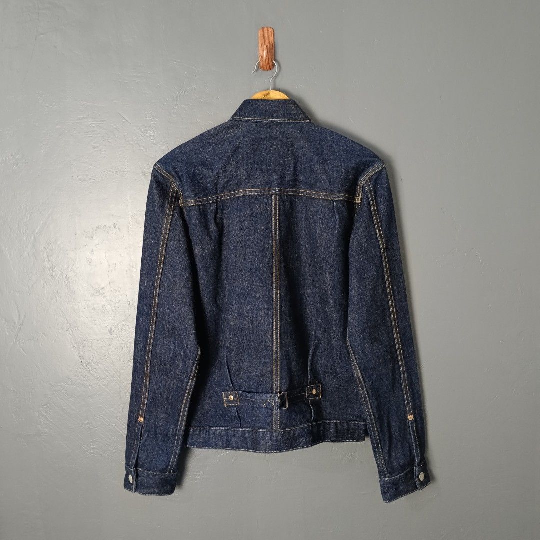 Men's - WORKWARE - Selvedge (Category: Coats, Jackets and Outerwear) located in Bacolod City. Submitted by drop.ph (Listing ID 1460650127, Image 3). Description: WORKWARE - Type 1 Denim Jacket Authentic *Cinch Back, Selvedge *Size S - 19x24.5 *Excellent *No Flaws *Price: 3,500php *Add SF if outside Bacolod City.
