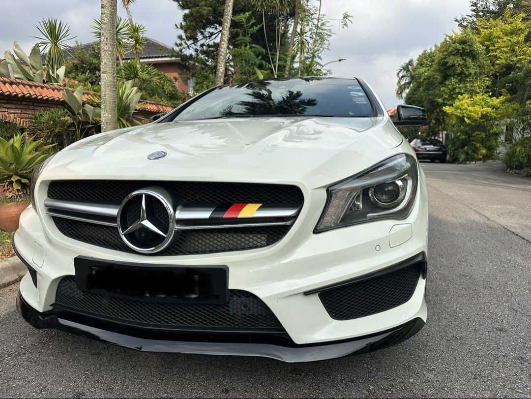 Mercedes-Benz AMG CLA-Class CLA45 AMG 4MATIC (A) (Category: Used Cars) located in Singapore. Submitted by s888880 (Listing ID 1440594421, Image 1). Description: ONE OWNER. No Consignment Request Please . Car recently replaced with original stock absorber, aircond compressor, fuel pump and high pressure fuel pump . Just did walnut blasting . Recently installed Android head unit with 360 features. Car comes with after market sound system. Installed