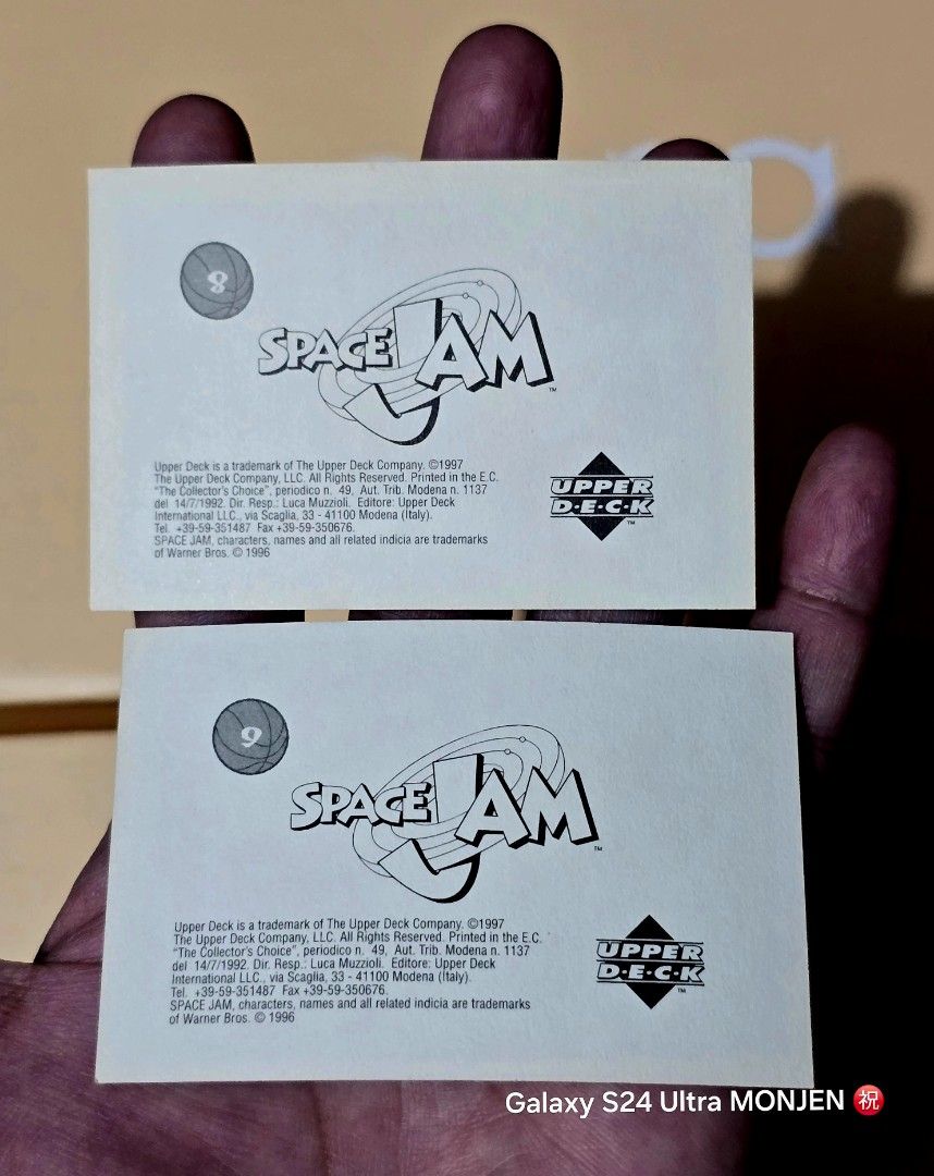 MICHAEL JORDAN 🏀🐐🔥 (Category: Vintage Collectibles) located in Pasay City. Submitted by monjentoysandcollectibles (Listing ID 1460552296, Image 2). Description: Rare Vintage 1996 SPACE JAM movie 🎬 Official movie poster licensed upper deck 🏀 Collectible sticker card 🔥 hard to find ✅️ Price: 10k | GCash 💵 | PASAY/GH 📌 Pickup Shipping Lalamove Grab LBC 🔴 AUTHENTIC UPPER DECK LICENSED 💯.