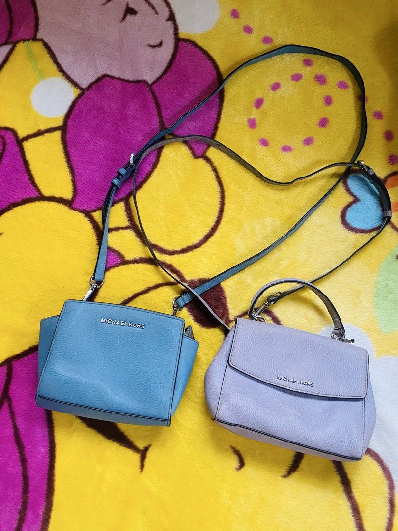MK sling BUNDLE (Category: Cross-body Bags) located in San Jose del Monte. Submitted by cityhanter007 (Listing ID 1460530994, Image 1). Description: -BUNDLE DEALS (get 2bags) for 1200 -mini size, authentic MK -with tags -with signs of usage, preloved. -minor fadings on hardware -minor rubber lining dents/cracks -fixed price: 1500 + sf Note: -you can check my individual post for more details of bags -declutter.