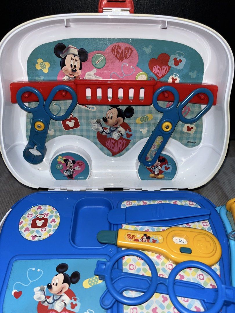 Mickey & Minnie Doctor Set (Category: Character Goods) located in Binan City. Submitted by family_buyandsell (Listing ID 1460577472, Image 3). Description: Note: With signs of usage and discoloration sa case, but still playable 🥰.