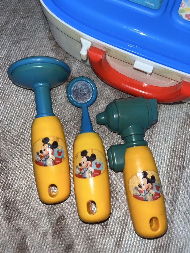 Mickey & Minnie Doctor Set (Category: Character Goods) located in Binan City. Submitted by family_buyandsell (Listing ID 1460577472, Image 2). Description: Note: With signs of usage and discoloration sa case, but still playable 🥰.