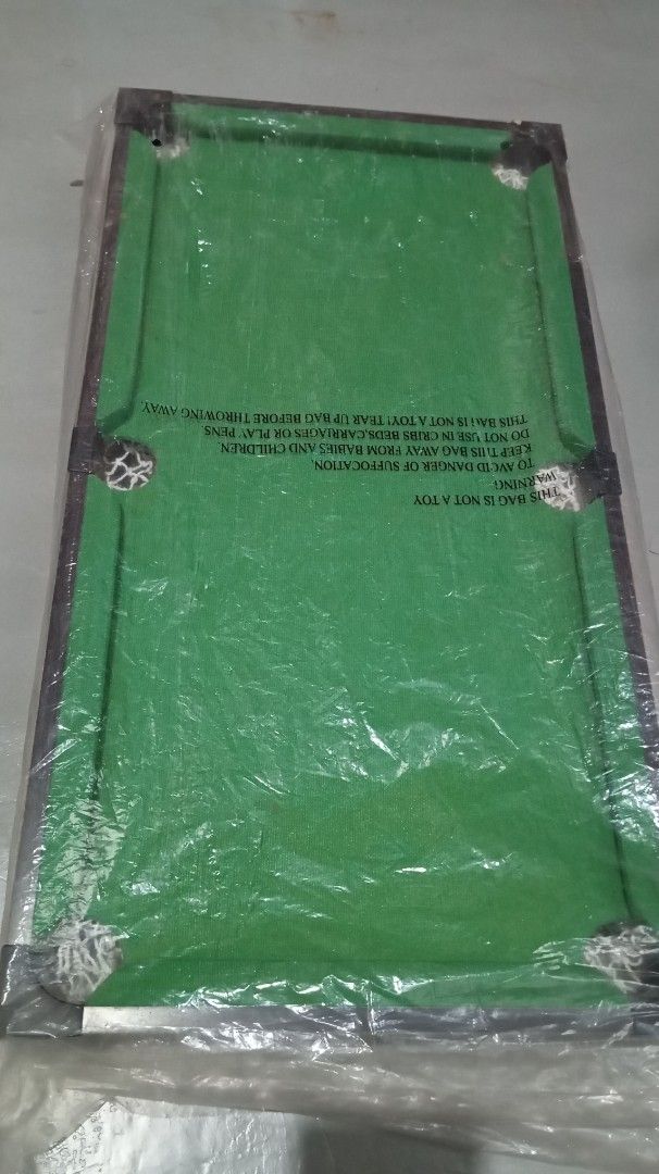 Mini Tabletop Pool Billiard Game Set with Accessories (Category: Kids Toys) located in Caloocan City. Submitted by oettam (Listing ID 1460557737, Image 2). Description: mini billiard wooden for kids complete set. no issue and complete tools ready to ship. RFS seldom use - Compact pool table for fun anywhere. - Includes all balls, cues, and rack. - Great for kids or a quick game. - Folds up for easy storage. - Perfect for game nights or small spac
