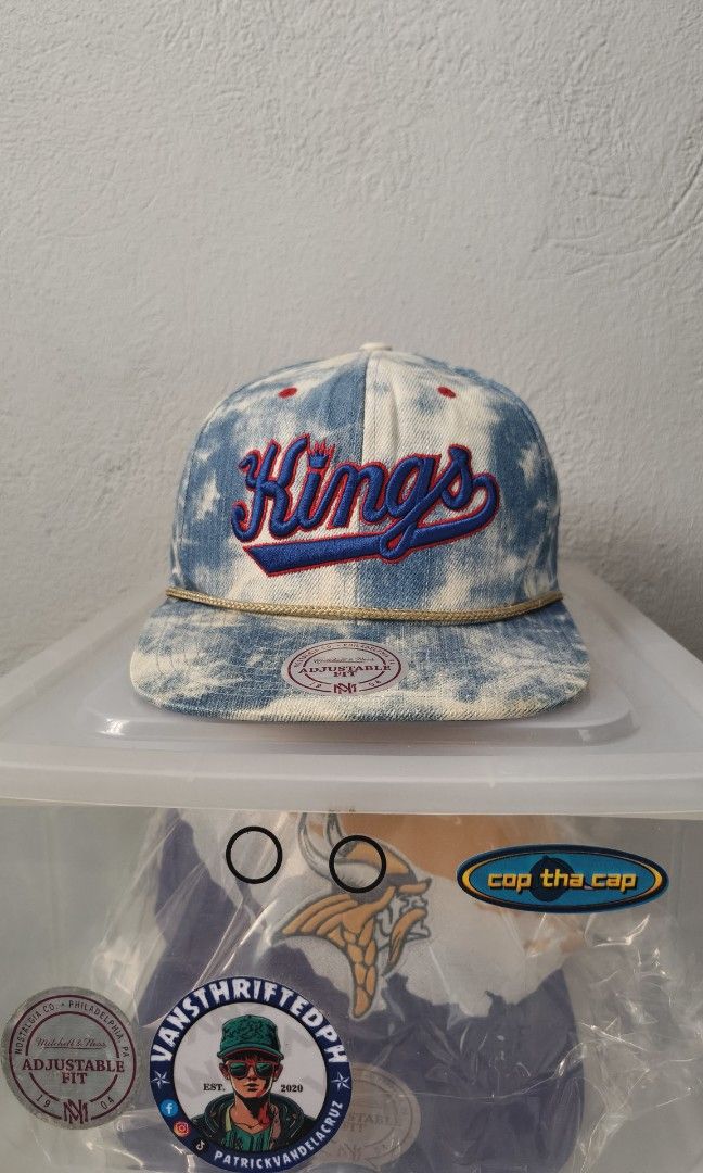 Mitchell and Ness Kings Bleach Denim Snapback (Category: Caps & Hats) located in Malvar. Submitted by caps_l0ck (Listing ID 1460540681, Image 1). Description: Excellent condition No issue Old release Jnt/Lbc/Lalamove Dm📥.