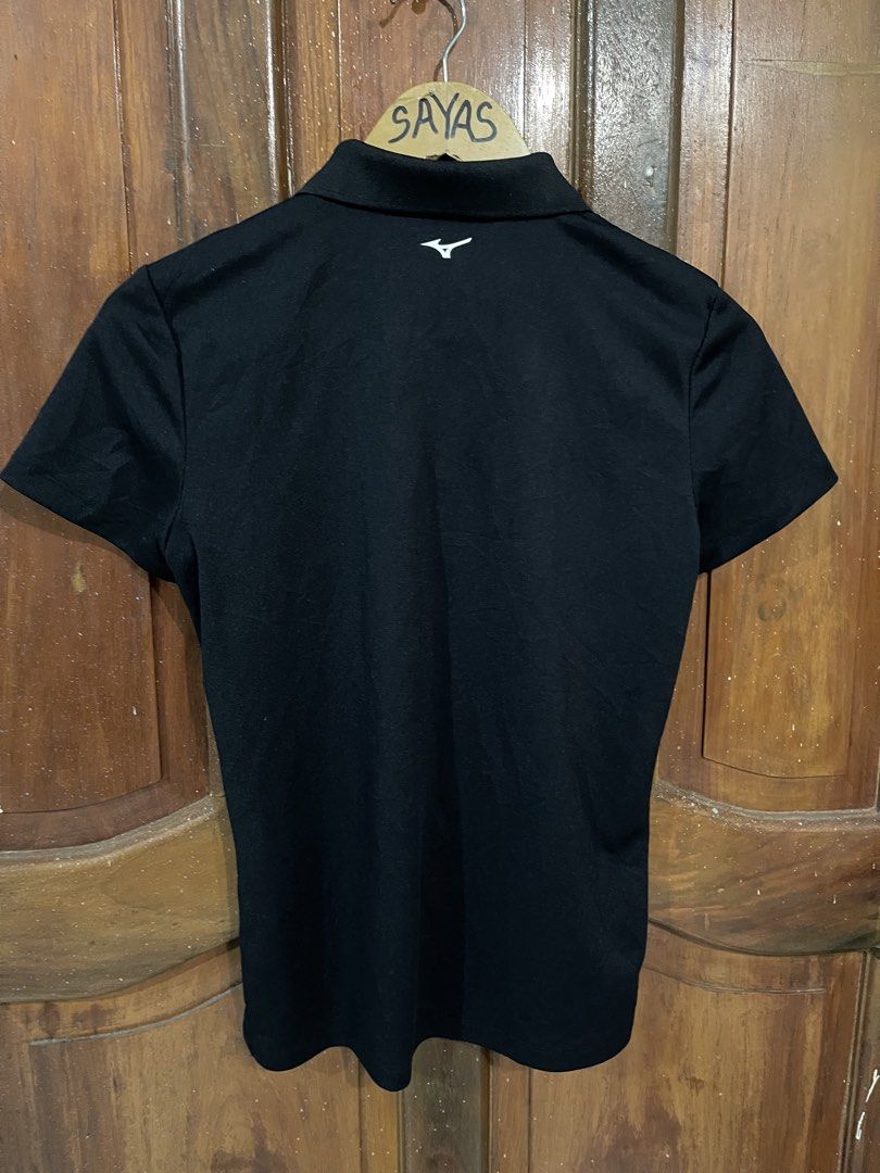 Mizuno drifit Polo (Category: Activewear) located in Butuan. Submitted by cgsayas20083001 (Listing ID 1460634100, Image 2). Description: Mizuno drifit polo For Women Size Medium Good for badminton and pickle ball Dimes 18x23 Black na black.
