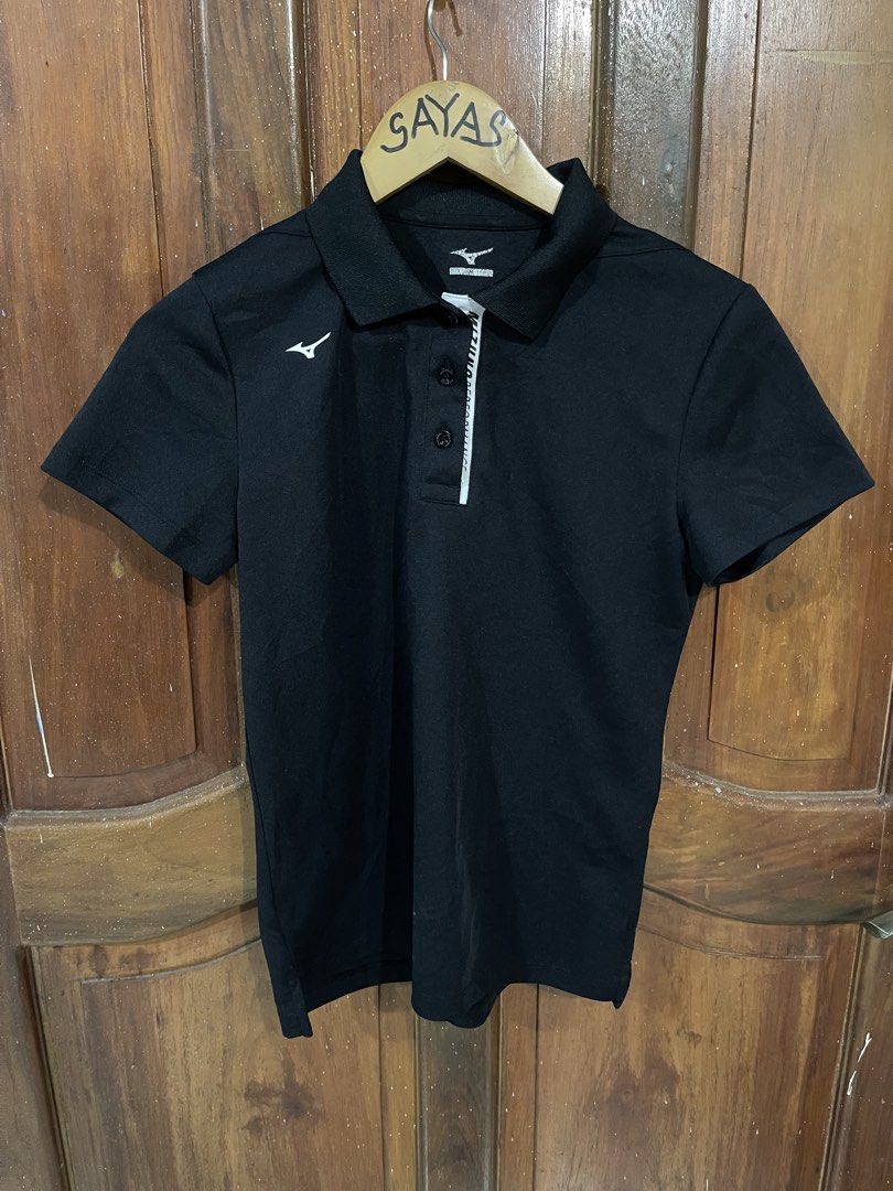 Mizuno drifit Polo (Category: Activewear) located in Butuan. Submitted by cgsayas20083001 (Listing ID 1460634100, Image 1). Description: Mizuno drifit polo For Women Size Medium Good for badminton and pickle ball Dimes 18x23 Black na black.