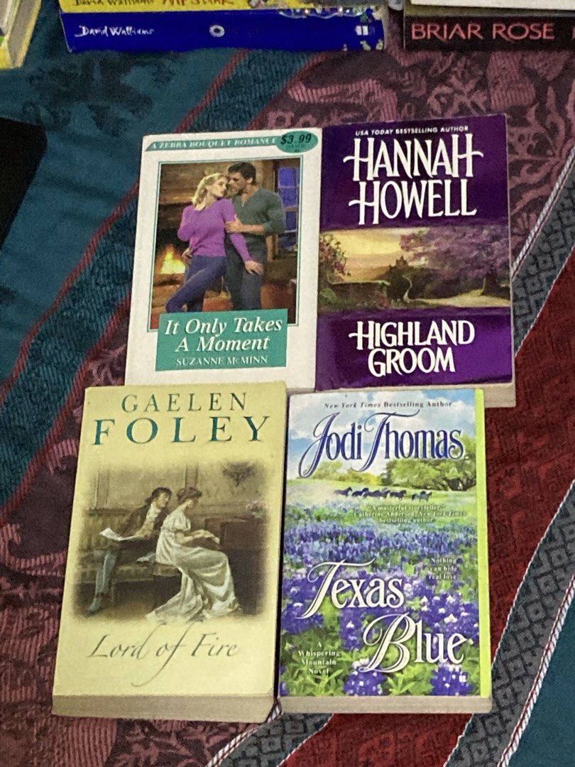 MMPB CLEARANCE BUNDLE (Category: Storybooks) located in Manila. Submitted by kreserie (Listing ID 1460692769, Image 1). Description: ୨୧ ˚₊‧ NEW ARRIVAL! ‧₊˚ ୨୧ 🎀 MMPB ROMANCE/HISTORICAL Books 🎀 Calling all bookworms! 🧸📖✨ A little collection of mmpb romance is now up for grabs! 💌 ♡ ₱120 for the BUNDLE — get all 4!🎀 📚 AVAILABLE BOOKS: ୨୧ Gaelen Foley - Lord Of Fire ୨୧ Hannah Howell - Highland Groom ୨୧ Jodi Thomas - Texas Blue ୨୧ Suzanne McMi