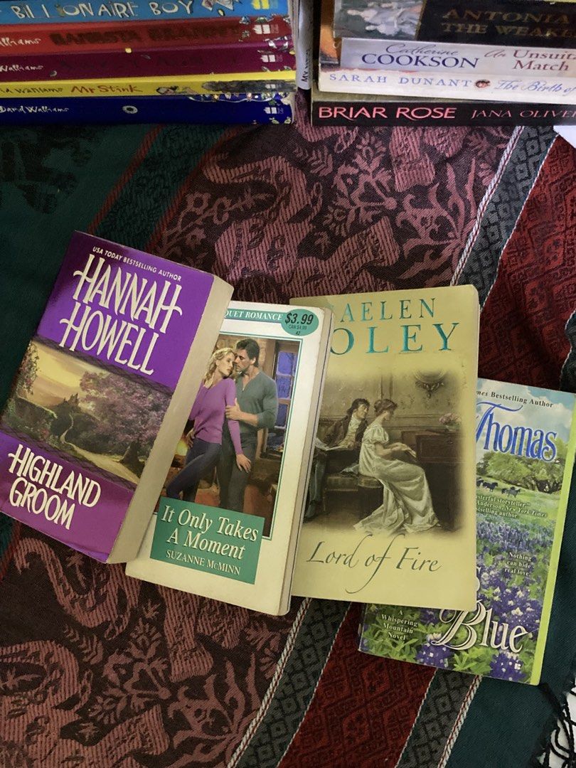 MMPB CLEARANCE BUNDLE (Category: Storybooks) located in Manila. Submitted by kreserie (Listing ID 1460692769, Image 3). Description: ୨୧ ˚₊‧ NEW ARRIVAL! ‧₊˚ ୨୧ 🎀 MMPB ROMANCE/HISTORICAL Books 🎀 Calling all bookworms! 🧸📖✨ A little collection of mmpb romance is now up for grabs! 💌 ♡ ₱120 for the BUNDLE — get all 4!🎀 📚 AVAILABLE BOOKS: ୨୧ Gaelen Foley - Lord Of Fire ୨୧ Hannah Howell - Highland Groom ୨୧ Jodi Thomas - Texas Blue ୨୧ Suzanne McMi