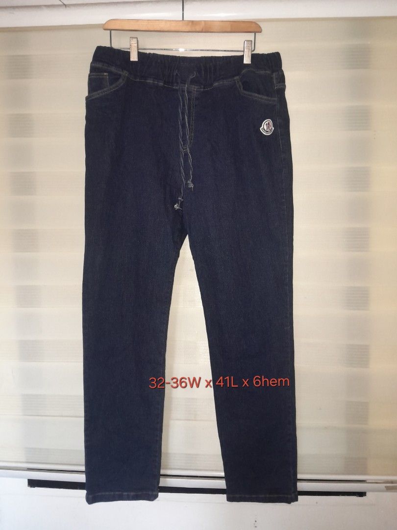 MONCLER GARTERIZED JEANS (Category: Luxury Apparel) located in Alburquerque. Submitted by zkethrifter (Listing ID 1460575440, Image 1). Description: NO.ISSUE.