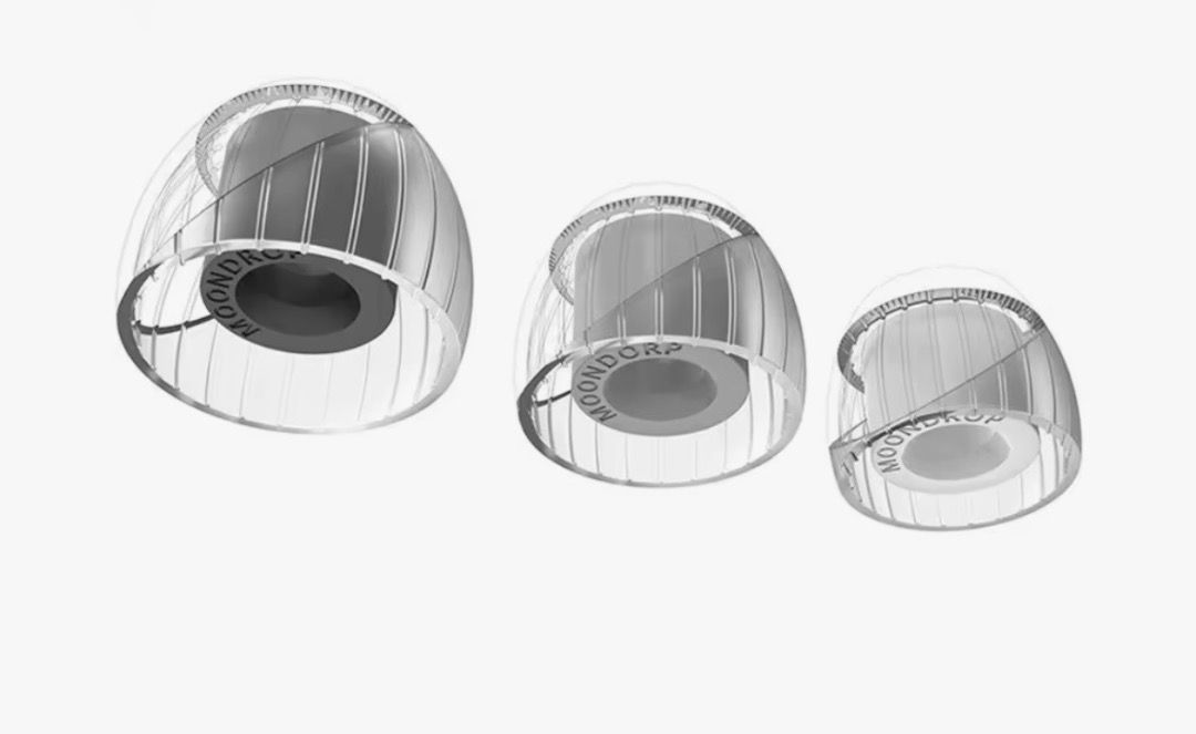 MOONDROP Spring Tips for IEMs - S/M/L Sizes (Category: Earphones) located in Caloocan City. Submitted by 5champacaa93444 (Listing ID 1460509407, Image 3). Description: - Genuine MOONDROP Spring Tips for IEMs - Package includes 3 pairs in sizes S, M, and L - Made from comfortable and durable silicone - Designed for a secure and snug fit - Improves sound isolation and listening comfort - Perfect upgrade for your MOONDROP in-ear monitors.