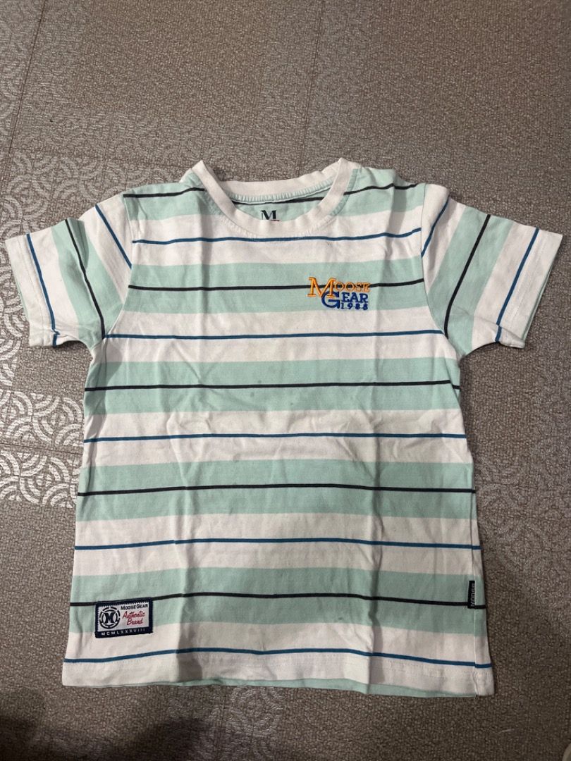 Moose gear Striped T-shirt (Category: Babies & Kids Fashion) located in Santiago. Submitted by evrythngulove (Listing ID 1460678345, Image 1). Description: .
