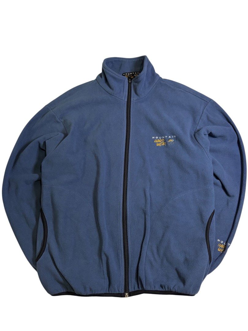 Mountain Hardwear Fleece Jacket Blue (Category: Coats, Jackets and Outerwear) located in Abucay. Submitted by esangbalakalang (Listing ID 1460522355, Image 2). Description: This Mountain Hardwear Full-Zip Fleece Jacket comes in a versatile slate blue colorway, making it an excellent addition to any vintage gorpcore or outdoor wardrobe. Originally produced in the late 1990s to early 2000s, this classic performance mid-layer features a dense, heavy