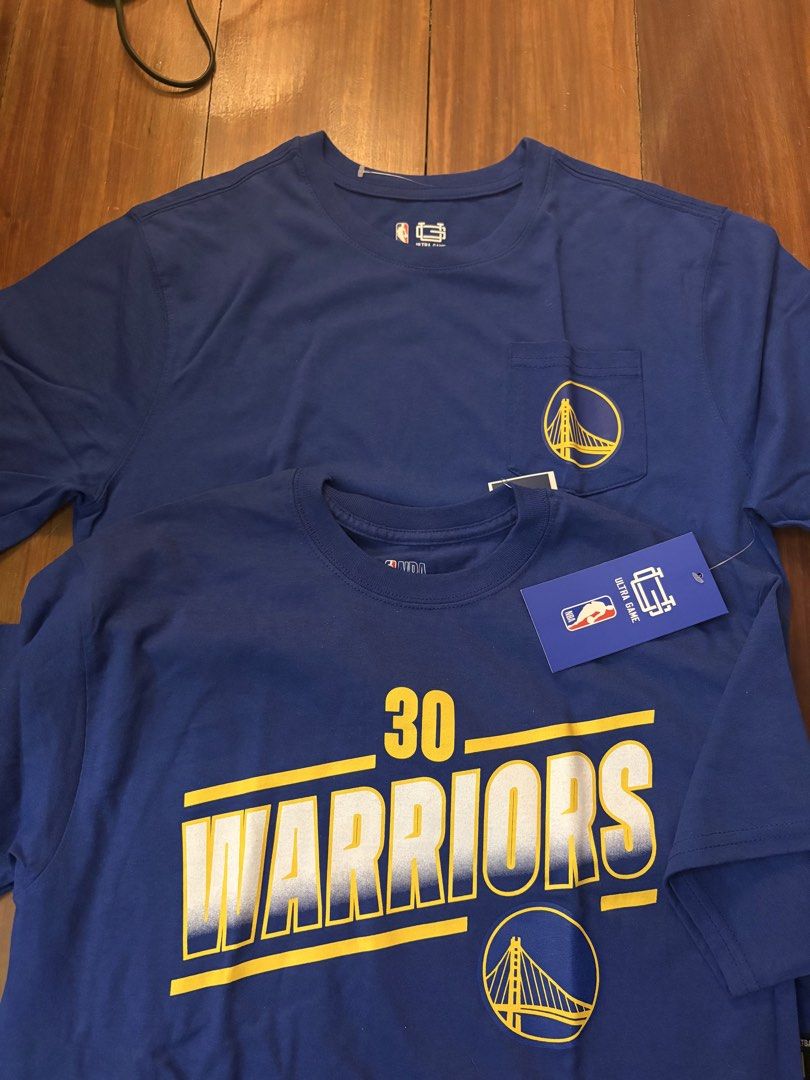 NBA Store - 2 Warriors T-Shirts (Official) (Category: Tshirts & Polo Shirts ) located in Paranaque City. Submitted by max_bully014 (Listing ID 1460591917, Image 1). Description: Both brand new merchandise from NBA Store US, Warriors Medium One tag missing but both Bnew.