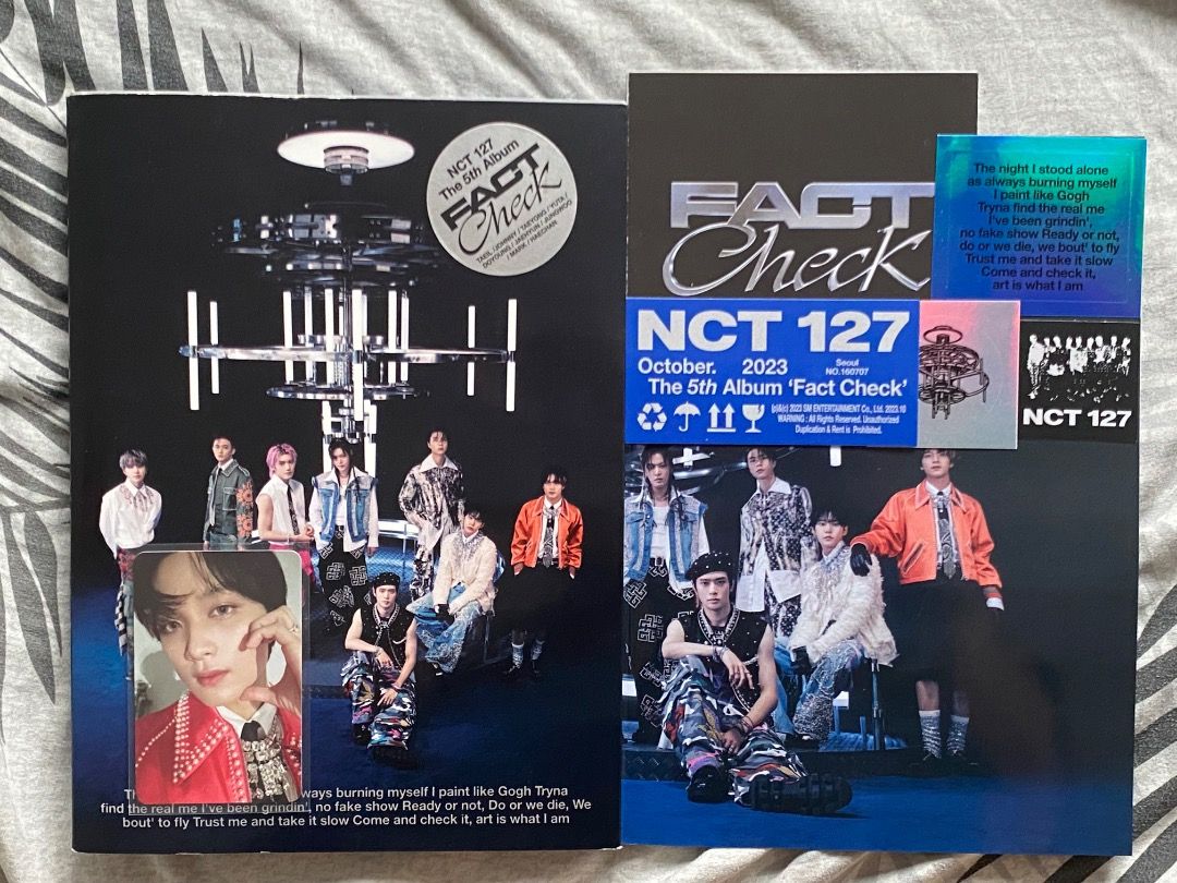 NCT FACT CHECK BTFM ALBUMS (Category: K-Wave Merchandise) located in Mandaluyong City. Submitted by jwichng (Listing ID 1460567006, Image 1). Description: nct albums with complete inclusions (photocard & poster included) – ₱150 nct btfm album (no photocard) – ₱100 nct btfm album (no photocard & poster) – ₱80.