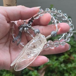 Pendant: Crystal/Moldavite/Meteorite/Libyan Desert Glass/Coral/Coral Jade  Collection item 1