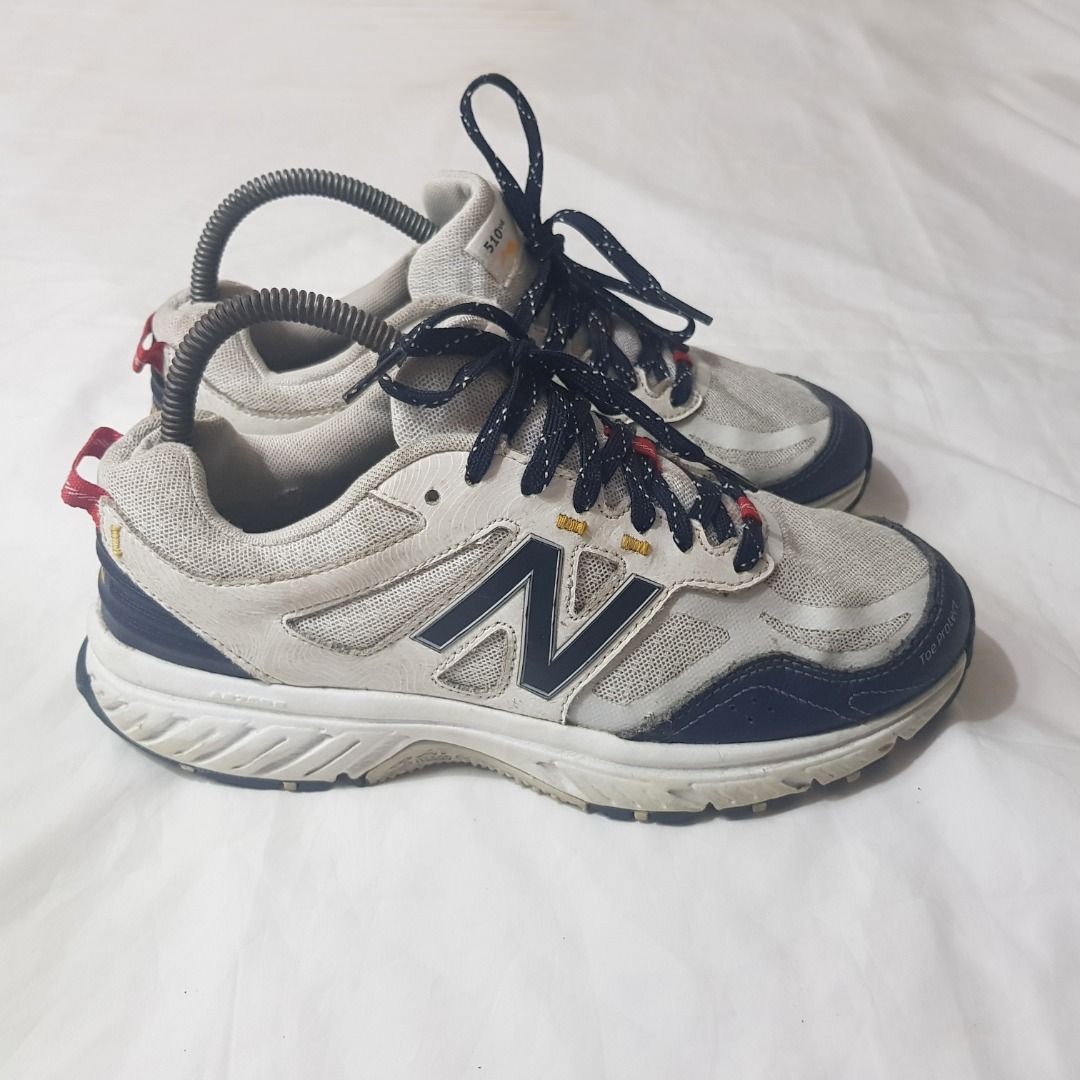 New Balance trail 510 v4 (Category: Sneakers) located in Cebu City. Submitted by dwightmendozasr (Listing ID 1460547501, Image 2). Description: New Balance trail 510 v4 Size 6.5 women , 39.5 euro ~minor signs of usage which are normal for preloved items -Soles intact as per last checking 8/02/26 Php 450.00 + shipping fee Code: SHOES0101.