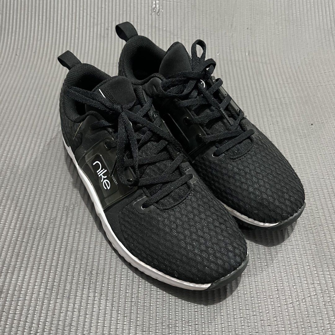 Nike Black Running Shoes (Category: Sneakers) located in Dagupan City. Submitted by deborahthriftshop (Listing ID 1460513452, Image 3). Description: - Black Nike running shoes - Lace-up style - Comfortable for workouts or casual wear - Soles show minor dirt from use - Plenty of life remaining - Ideal for running or gym sessions.