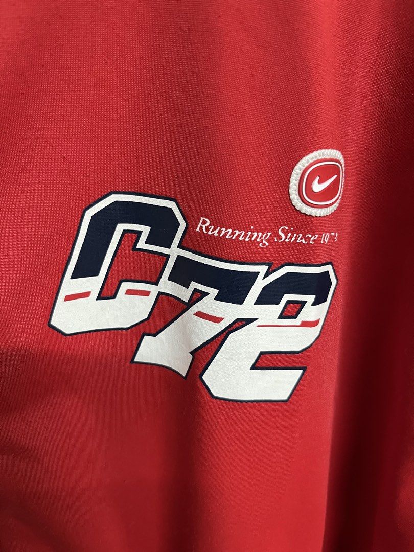 Nike Cortez Track Jacket (Category: Coats, Jackets and Outerwear) located in Valencia. Submitted by shopstnd (Listing ID 1460702133, Image 3). Description: Nike Cortez Track Jacket Size: XL 📏 25 × 31 in ⭐ Condition: 9/10 🎨 Color: 9/10 Nike Cortez chest & back graphics Minimal signs of use may be present; actual color may slightly vary due to lighting..