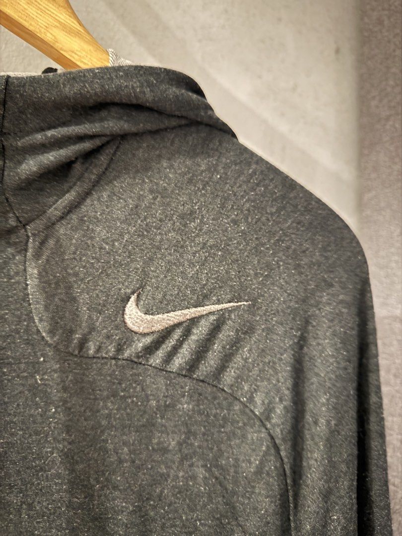 Nike Dark Gray Dri-fit Jacket (Category: Coats, Jackets and Outerwear) located in Manila. Submitted by nadinecarlos (Listing ID 1460666268, Image 3). Description: Super Stretchy Dimes: W23.5 x L28.5.