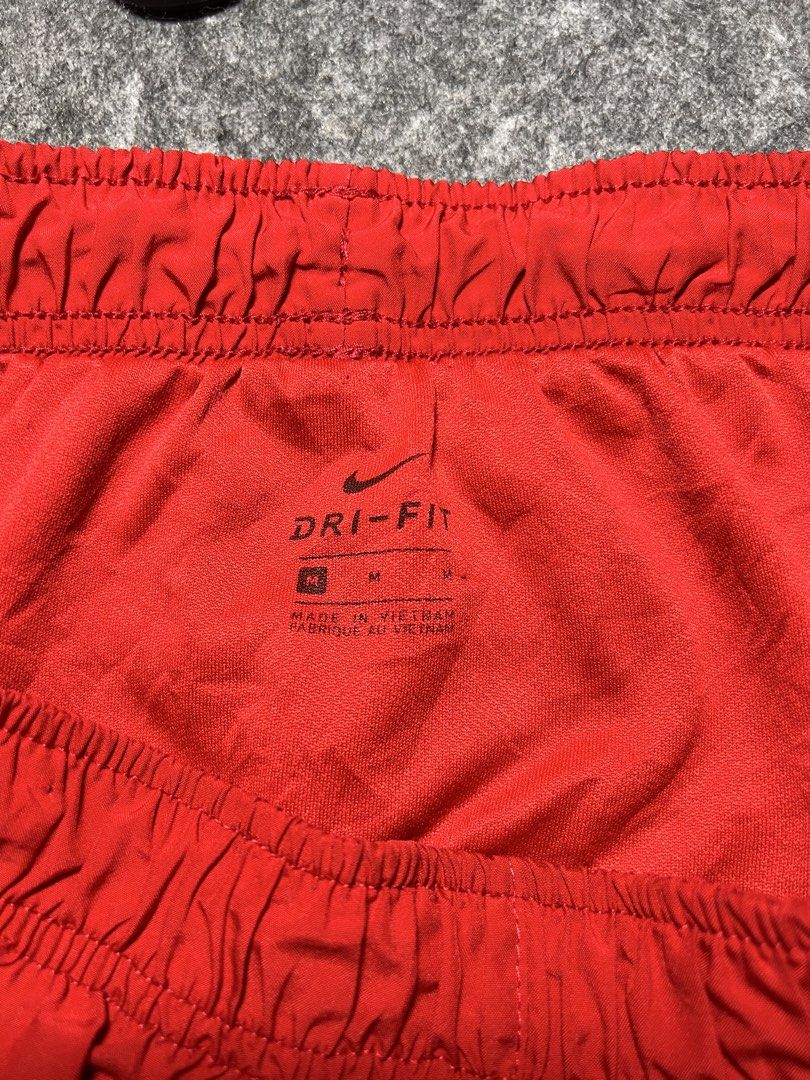 Nike Dri-FIT Red Running Shorts Size M (Category: Activewear) located in Manila. Submitted by randsclothingstore (Listing ID 1460710068, Image 3). Description: BRAND: Nike Size (Inch) ‼️Medida Size‼️ : W 28-34 | L 10.5 Color Rate: 9.8/10 Condition: Like New Issue: None ‼️ Thrifted item — please manage your expectations, authenticity is not guaranteed (check photos for tags!) 🧼 Laundered & Ready to Wear — Item has been washed and prepped, so you 