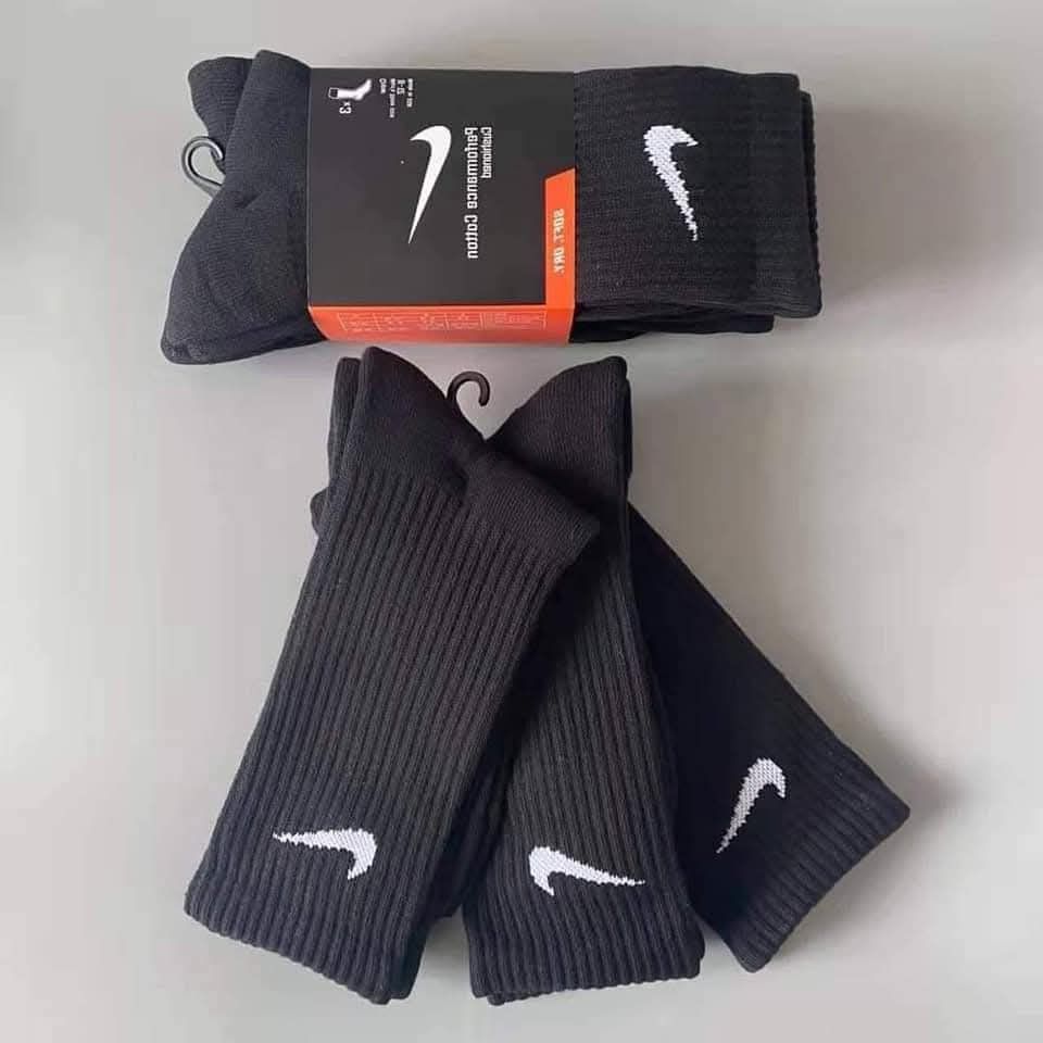 Nike Performance Socks (3 Pairs) (Category: Socks) located in Caloocan City. Submitted by randomthingsfromme (Listing ID 1460539102, Image 2). Description: - Pack of 3 pairs of Nike performance socks - Crew cut length - Ideal for sports and everyday wear - Made with comfortable and breathable material - Get yours now!.