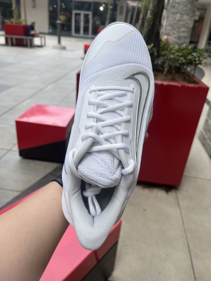 Nike Precision VII - Photon Dust (Category: Casual Shoes) located in Marikina City. Submitted by misschicpreloved (Listing ID 1460561379, Image 1). Description: Brand New with box ✅ Original Nike Precision VII White/LT Smoke Grey Size 8.5 26.5cm EUR 42 Bought in MY RFS. Hindi kasya kay Papi 😁 PM NALANG POOO 📍Marikina.