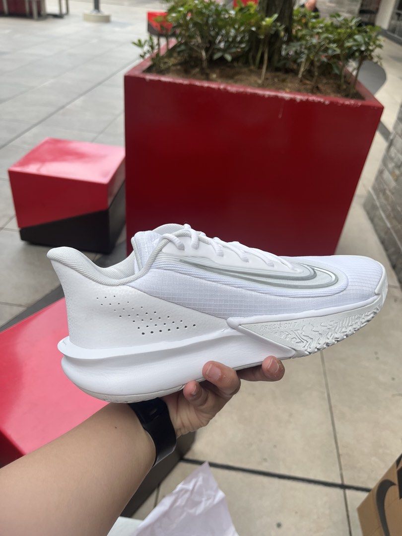 Nike Precision VII - Photon Dust (Category: Casual Shoes) located in Marikina City. Submitted by misschicpreloved (Listing ID 1460561379, Image 3). Description: Brand New with box ✅ Original Nike Precision VII White/LT Smoke Grey Size 8.5 26.5cm EUR 42 Bought in MY RFS. Hindi kasya kay Papi 😁 PM NALANG POOO 📍Marikina.