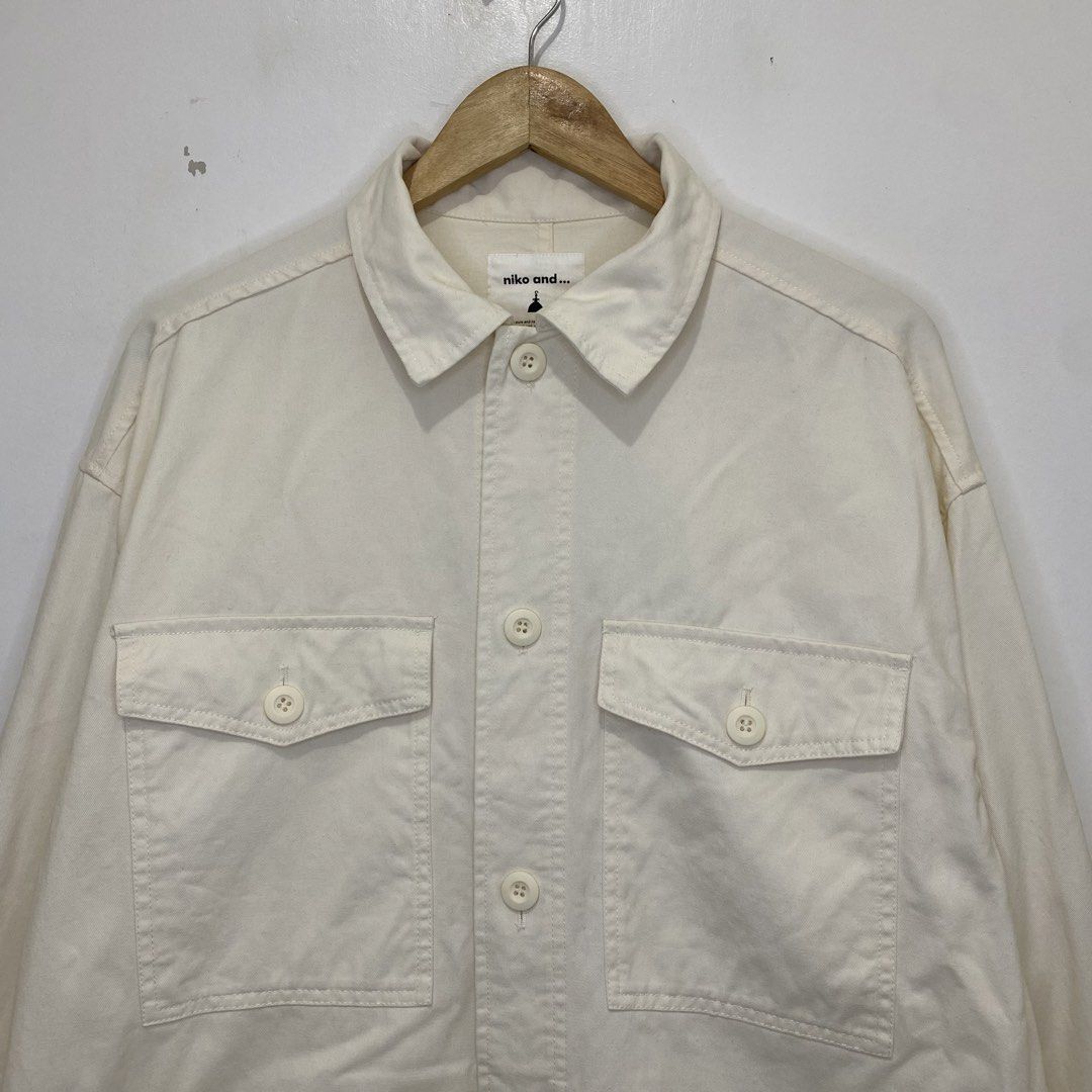 Niko and… Utility Overshirt Jacket (Category: Coats, Jackets and Outerwear) located in Tanauan. Submitted by flexingthriftsph (Listing ID 1460628184, Image 3). Description: Niko and… Utility Overshirt Jacket Size 4 on tag 24 inches - width 28 inches - length Excellent condition -800.00.