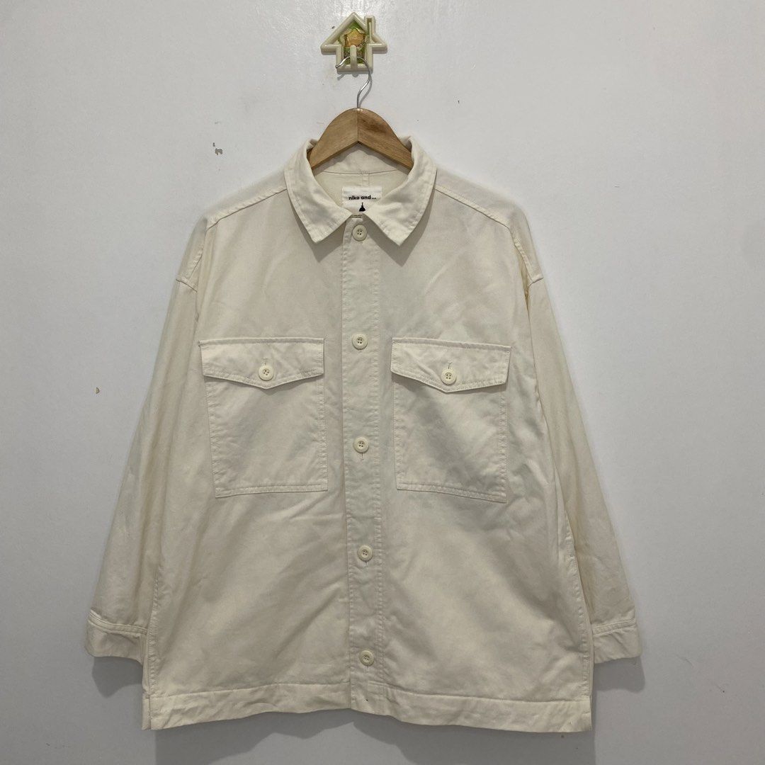 Niko and… Utility Overshirt Jacket (Category: Coats, Jackets and Outerwear) located in Tanauan. Submitted by flexingthriftsph (Listing ID 1460628184, Image 1). Description: Niko and… Utility Overshirt Jacket Size 4 on tag 24 inches - width 28 inches - length Excellent condition -800.00.