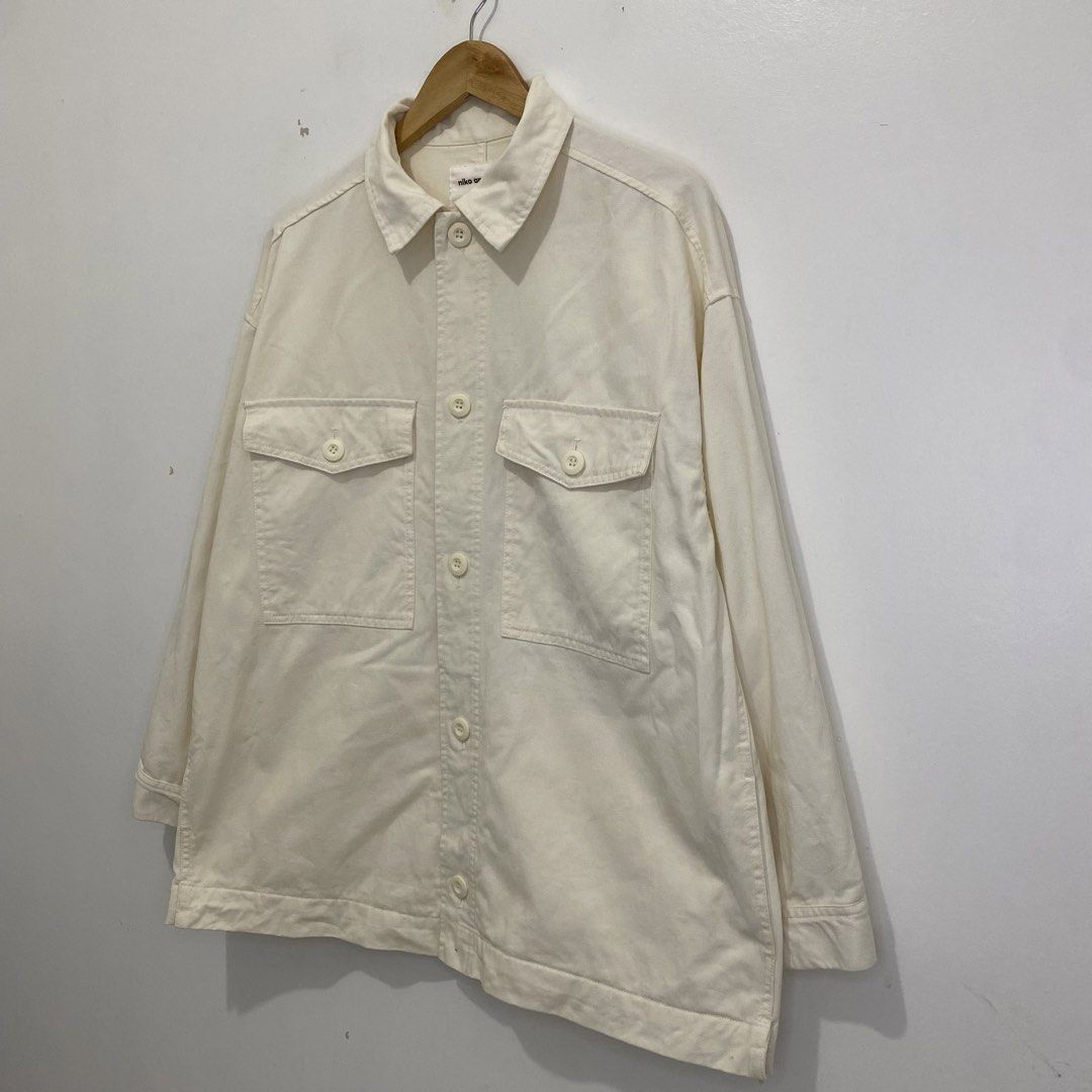 Niko and… Utility Overshirt Jacket (Category: Coats, Jackets and Outerwear) located in Tanauan. Submitted by flexingthriftsph (Listing ID 1460628184, Image 2). Description: Niko and… Utility Overshirt Jacket Size 4 on tag 24 inches - width 28 inches - length Excellent condition -800.00.
