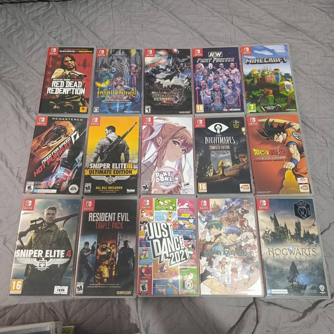 NINTENDO SWITCH GAMES (Category: Nintendo) located in Tagum. Submitted by rey_santiago1928 (Listing ID 1460623521, Image 2). Description: NINTENDO SWITCH GAMES AVAILABLE LIGHTLY USED PM PM 📍DAVAO LOCATION.