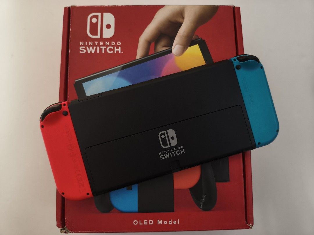 Nintendo Switch OLED 256GB Modded Blue/Red (Category: Nintendo) located in Malabon City. Submitted by geloysgamezone (Listing ID 1460620950, Image 3). Description: Nintendo Switch OLED 256GB Modded Blue/Red Condition: No Issue 95% Appearance All Buttons Working Inclusions: Box Charger Joycon strap Joycon grip Hdmi cable Switch dock Case Analog cap 256GB full of games Meetup: Sm Grand Monumento/Kolektors Alley Lrt Caloocan Mall Shipping: Lalamove/