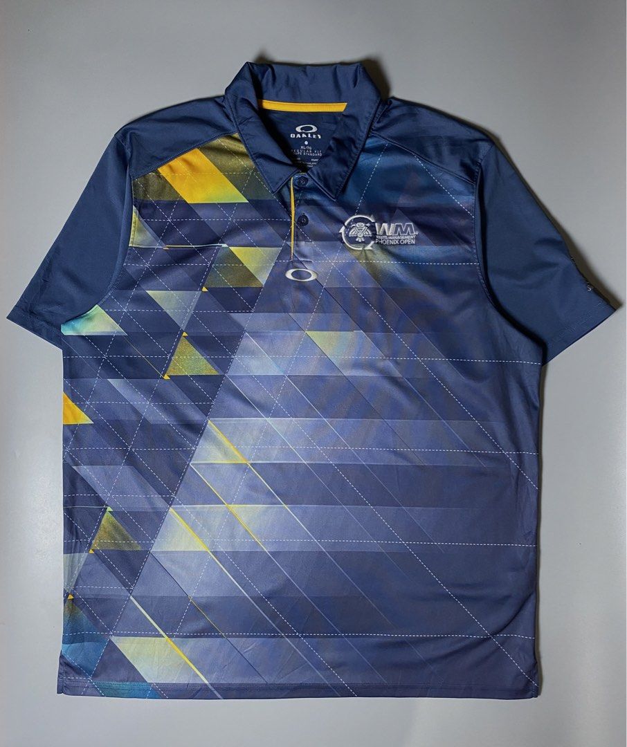Oakley Golf Polo Shirt (Category: Tshirts & Polo Shirts ) located in Makati City. Submitted by earnx_ (Listing ID 1460704228, Image 1). Description: Oakley Golf Polo Shirt - Size XL on tag - Authentic/Legit - Dimension is 23x28.5 - Issue one small yellow stain only.