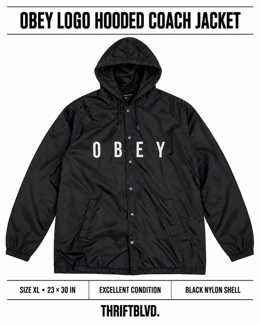 OBEY WINBREAKER (Category: Coats, Jackets and Outerwear) located in Bulacan. Submitted by thriftblvd. (Listing ID 1460682746, Image 1). Description: .