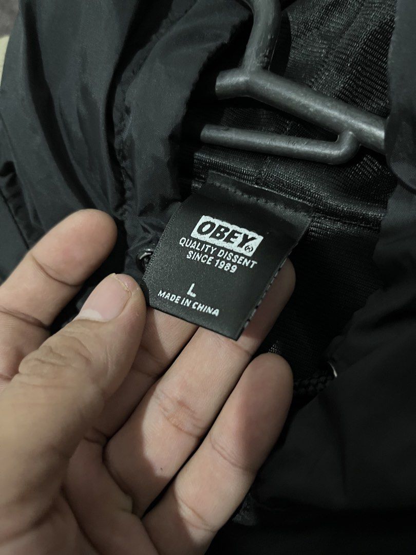 OBEY WINBREAKER (Category: Coats, Jackets and Outerwear) located in Bulacan. Submitted by thriftblvd. (Listing ID 1460682746, Image 2). Description: .