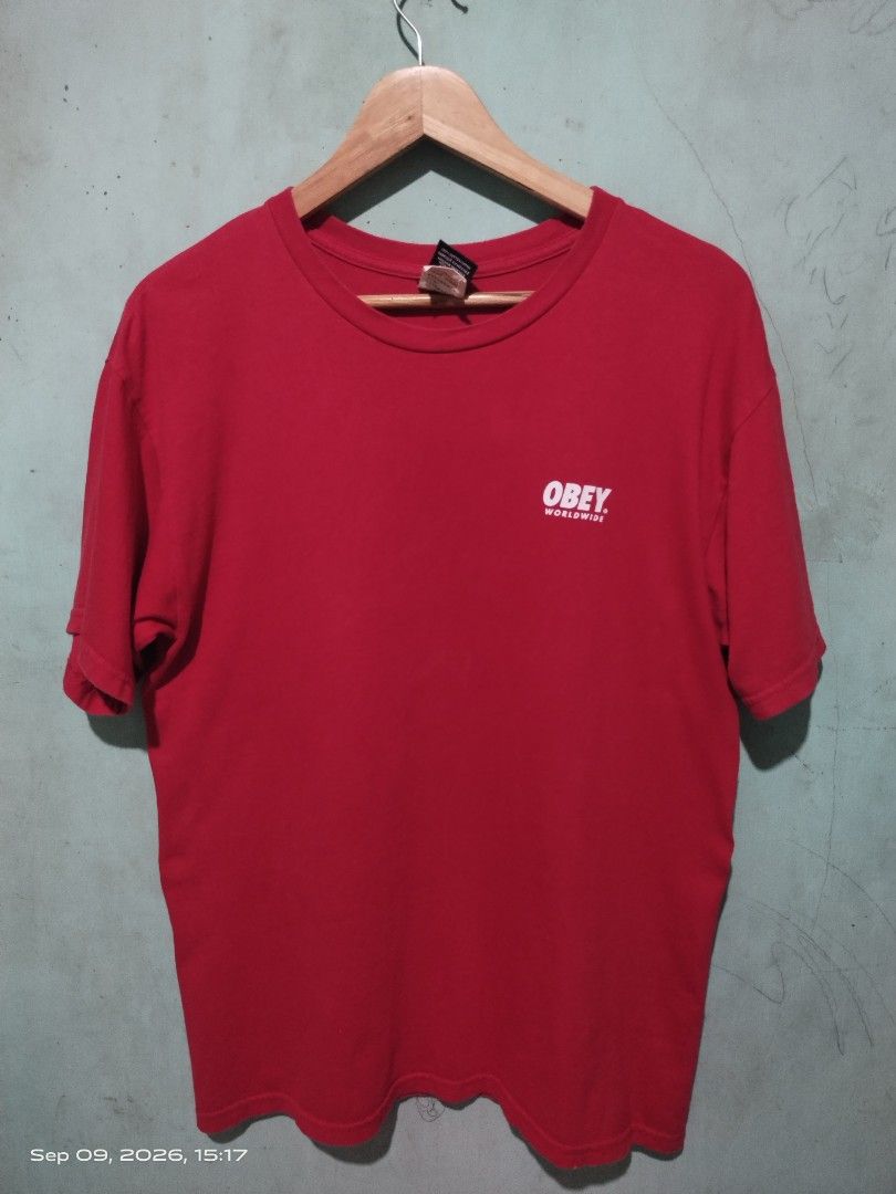 OBEY WORLDWIDE STATEMENT TEE (Category: Tshirts & Polo Shirts ) located in Iloilo. Submitted by selectionthriftsilo (Listing ID 1460636763, Image 2). Description: DIMENSIONS: 21.5X29 CR/COND: 9. 5/10 or better EXCELLENT CONDITION ISSUE: ❌❌❌ PLS NOTE: ALL ITEMS ARE THRIFTED SOME OF THEM NEEDS WASH PLS MANAGE YOUR EXPECTATIONS COLOR MAY VARY DUE TO LIGHTING WHEN CAPTURED ON CAM. MODE OF PAYMENT: GCASH/GOTYME NO COD!! ILOILO CITY LOCATION.