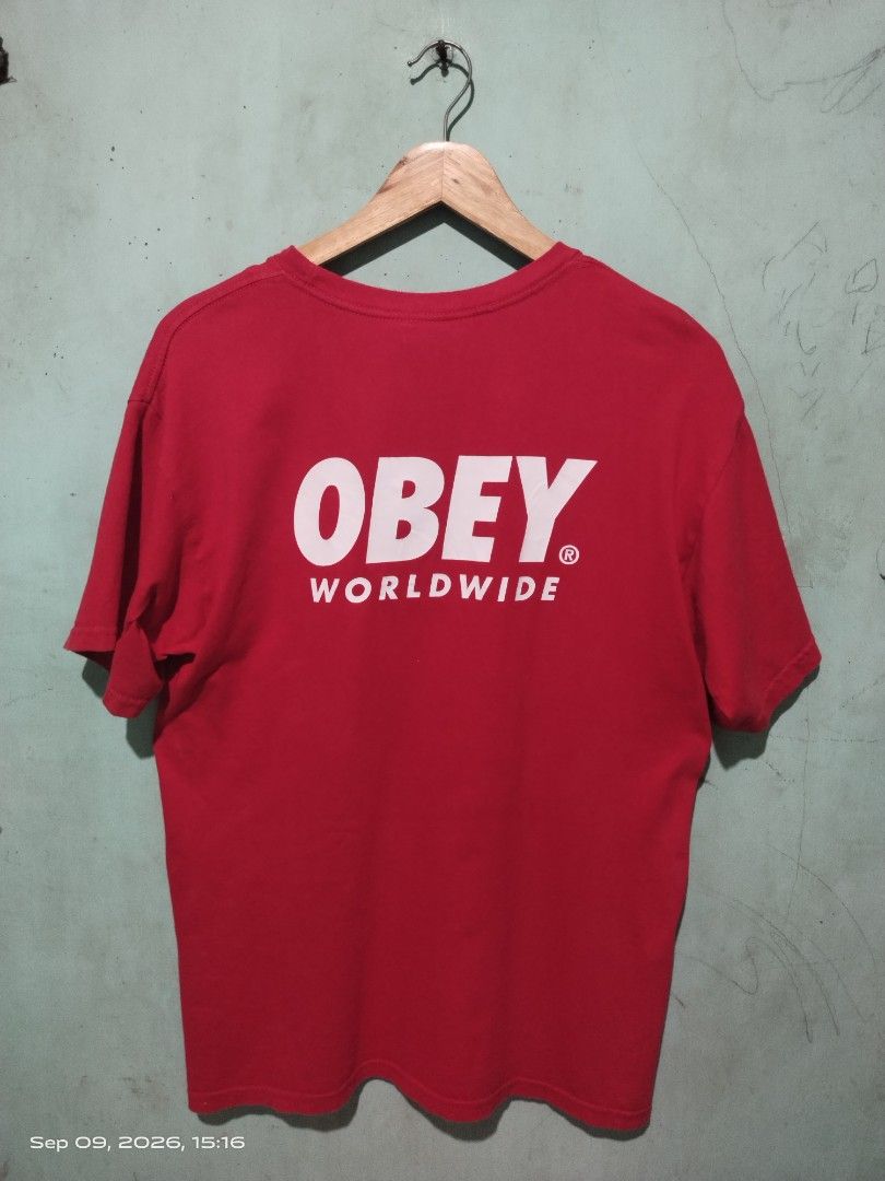 OBEY WORLDWIDE STATEMENT TEE (Category: Tshirts & Polo Shirts ) located in Iloilo. Submitted by selectionthriftsilo (Listing ID 1460636763, Image 1). Description: DIMENSIONS: 21.5X29 CR/COND: 9. 5/10 or better EXCELLENT CONDITION ISSUE: ❌❌❌ PLS NOTE: ALL ITEMS ARE THRIFTED SOME OF THEM NEEDS WASH PLS MANAGE YOUR EXPECTATIONS COLOR MAY VARY DUE TO LIGHTING WHEN CAPTURED ON CAM. MODE OF PAYMENT: GCASH/GOTYME NO COD!! ILOILO CITY LOCATION.