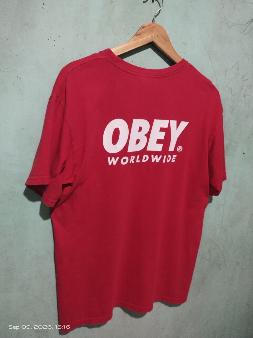 OBEY WORLDWIDE STATEMENT TEE (Category: Tshirts & Polo Shirts ) located in Iloilo. Submitted by selectionthriftsilo (Listing ID 1460636763, Image 3). Description: DIMENSIONS: 21.5X29 CR/COND: 9. 5/10 or better EXCELLENT CONDITION ISSUE: ❌❌❌ PLS NOTE: ALL ITEMS ARE THRIFTED SOME OF THEM NEEDS WASH PLS MANAGE YOUR EXPECTATIONS COLOR MAY VARY DUE TO LIGHTING WHEN CAPTURED ON CAM. MODE OF PAYMENT: GCASH/GOTYME NO COD!! ILOILO CITY LOCATION.