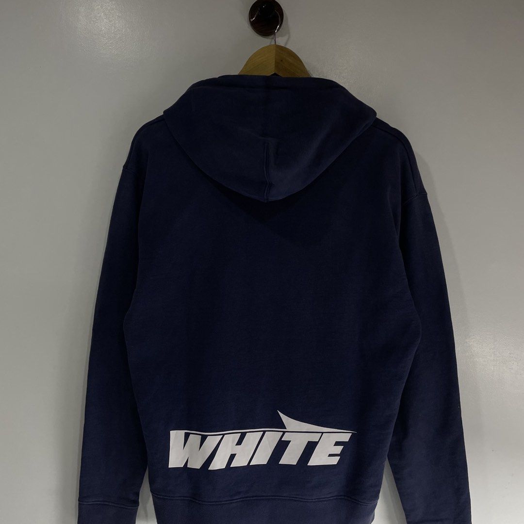 Off white (Category: Hoodies) located in Cavite. Submitted by ferrerapparel. (Listing ID 1460694969, Image 3). Description: Excellent condition Heavy cotton Color rate:9/10 Looks authentic Medium.