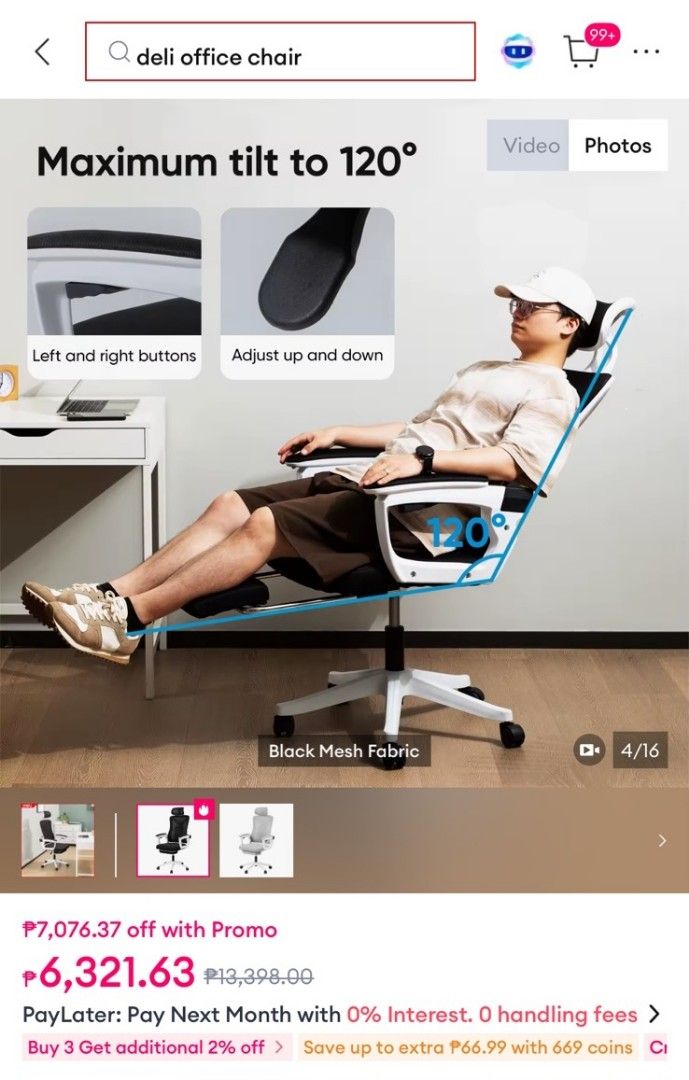 office chair (Category: Office Furniture & Fixtures) located in Marilao. Submitted by hazelpi. (Listing ID 1460646209, Image 1). Description: preloved - personal use RFS- will upgrade bought price @ 6.3k price negotiable lalamove only, payment first bulky office chair.