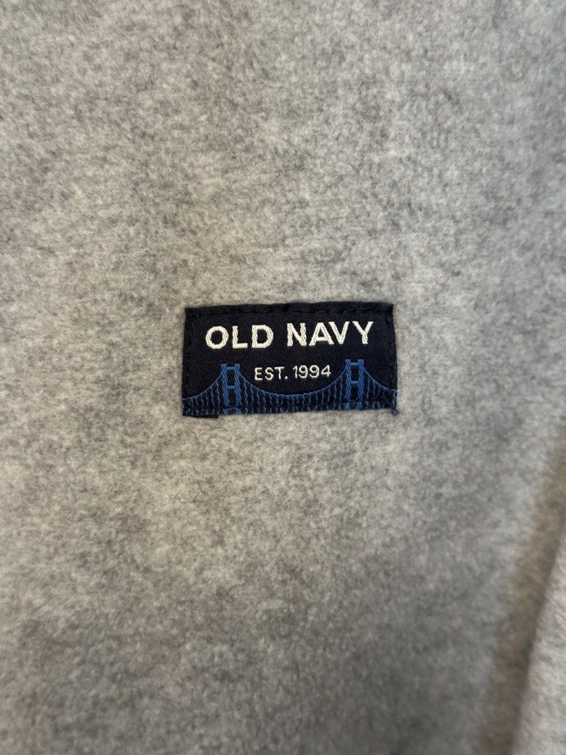 Old Navy Grey Fleece Zip-Up Jacket Size M (Category: Coats, Jackets and Outerwear) located in Quezon City. Submitted by mancave_stuff (Listing ID 1460544925, Image 3). Description: - Grey fleece jacket from Old Navy -Size M: W22” x L28” - Full zip-up front with stand-up collar - Two side pockets - Made of 100% polyester - Ideal for layering - Comfortable and warm.