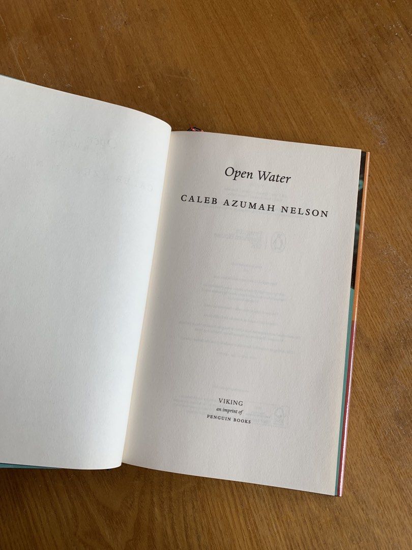 Open Water by Caleb Azumah Nelson (HARDCOVER) (Category: Storybooks) located in Tanjay. Submitted by aquarising (Listing ID 1460536028, Image 3). Description: Used In very good condition With plastic cover Bought from library booksale overseas Shipping fees will be shouldered by buyer .