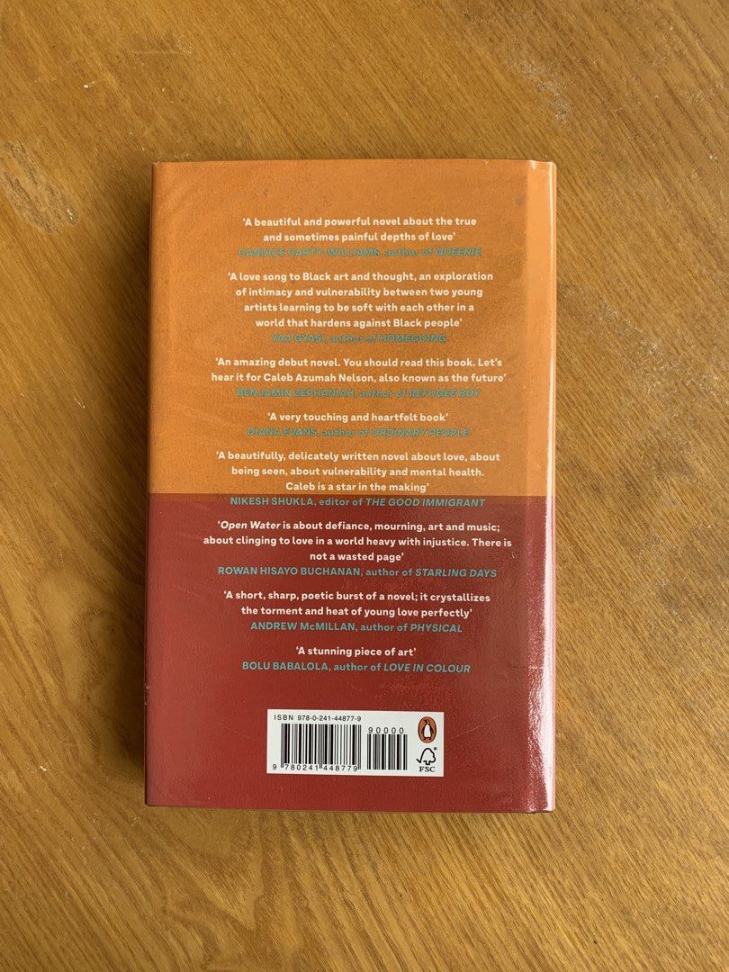 Open Water by Caleb Azumah Nelson (HARDCOVER) (Category: Storybooks) located in Tanjay. Submitted by aquarising (Listing ID 1460536028, Image 2). Description: Used In very good condition With plastic cover Bought from library booksale overseas Shipping fees will be shouldered by buyer .
