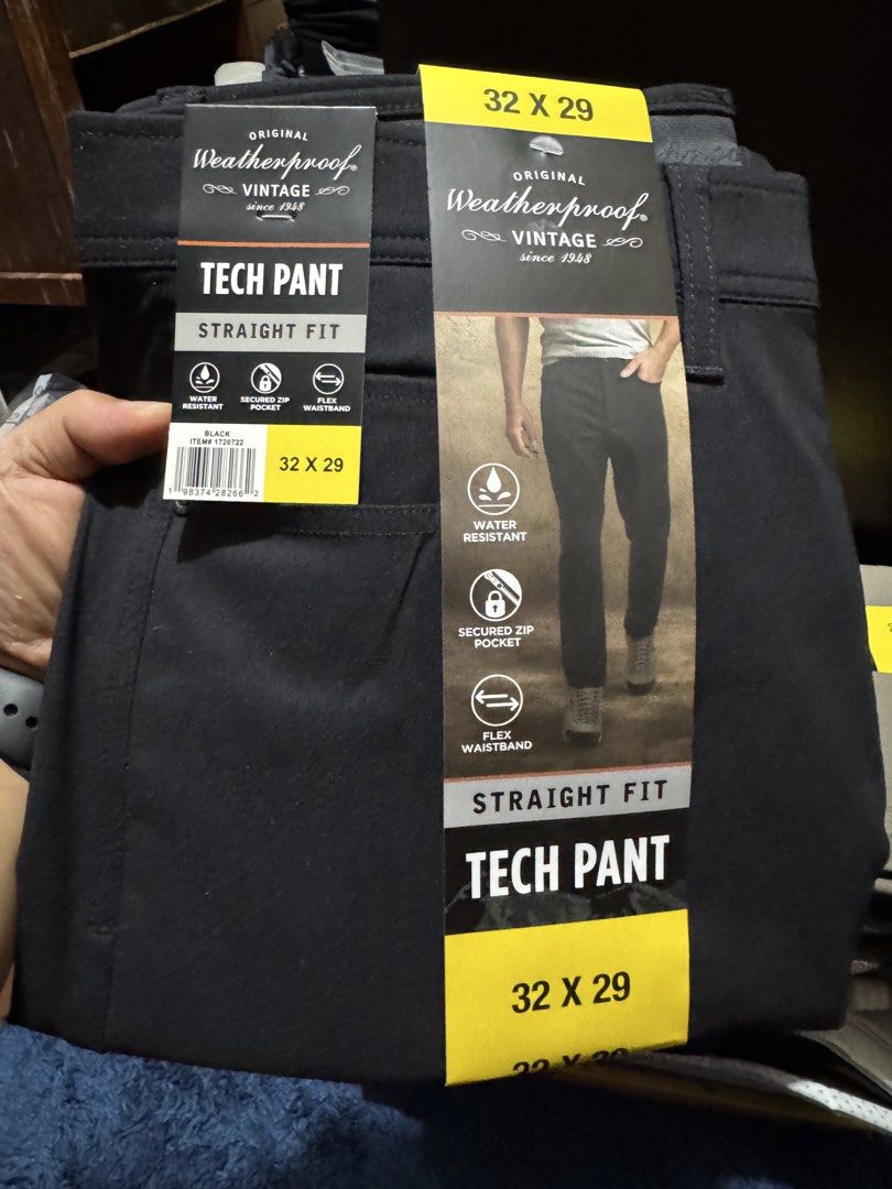 Original Weatherproof Vintage Tech Pant (Category: Jeans) located in Caloocan City. Submitted by rodelramos.rivera (Listing ID 1460551746, Image 1). Description: Original Weatherproof Vintage Tech Pant - tech pant - straight fit - water resistant - secured zip pocket - flex waistband - 32 x 29 - color (black) - original from USA.