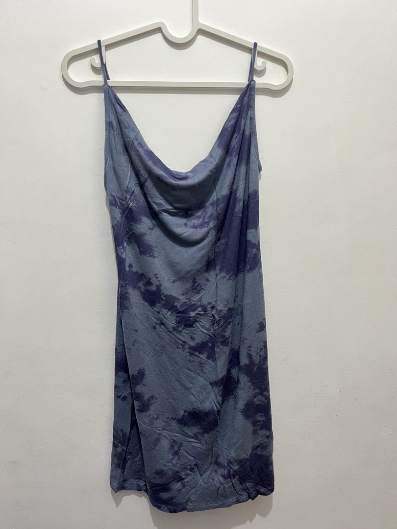 OXGN Tie-Dye Spaghetti Strap Mini Dress (Category: Dresses) located in Manila. Submitted by jonalainea95245 (Listing ID 1460707883, Image 2). Description: - Cute OXGN mini dress - Unique tie-dye pattern - Spaghetti straps - Cowl neckline - Soft and flowy fabric RFS: di na nasusuot. worn once only. Location: Malabon.