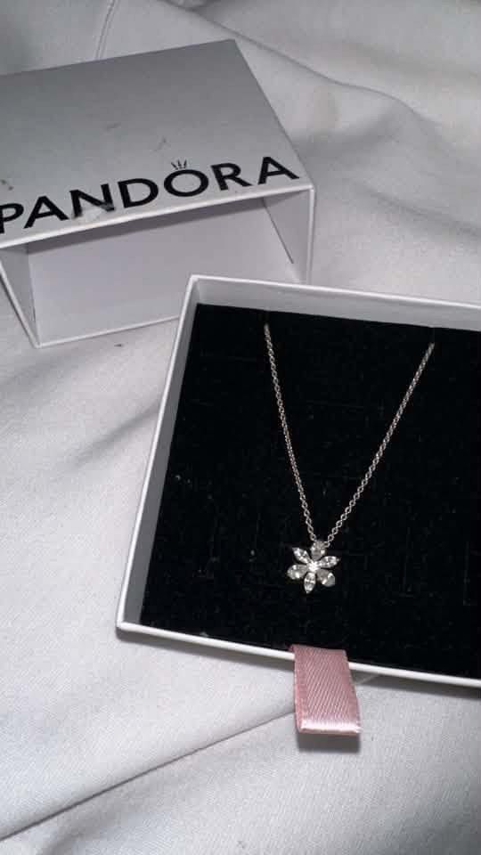 Pandora Sparkling Cluster Pendant (Category: Necklaces) located in Manila. Submitted by loveri912 (Listing ID 1460694617, Image 1). Description: bought it for 6950. worn only 4 times and kept in the box. i still have the original receipt..