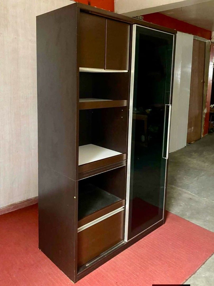 Pantry Cabinet (Category: Shelves, Cabinets & Racks) located in Meycauayan. Submitted by marygracecasimiro (Listing ID 1460578898, Image 2). Description: Sliding Kitchen+Pantry Cabinet Set 48”L x 21”W x 78”H Php 13,500💜💜.