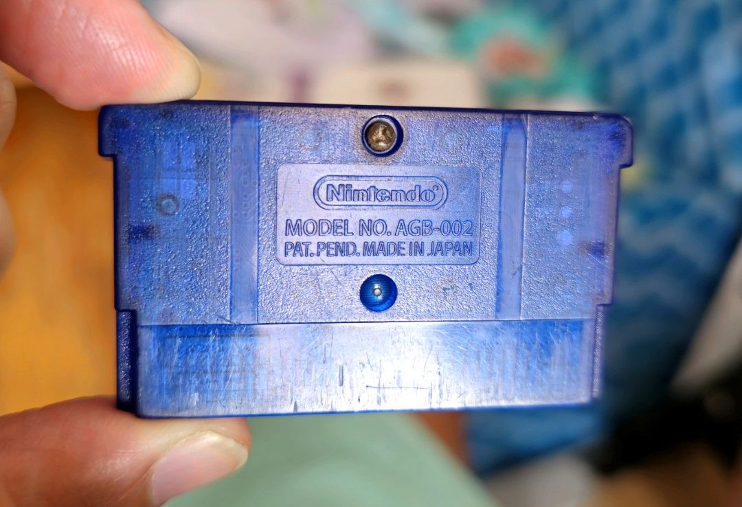 Pokemon Sapphire (US Authentic) (Category: Nintendo) located in Santa Rosa. Submitted by j.r.constantino (Listing ID 1460550011, Image 2). Description: For sale Pokemon Sapphire - Original US version - Newly replaced battery for RTC - Cartridge is working and has no issue - With cartridge case - Fixed price Sta. Rosa, Laguna meetup or shipping via Jnt/LBC/Lalamove.