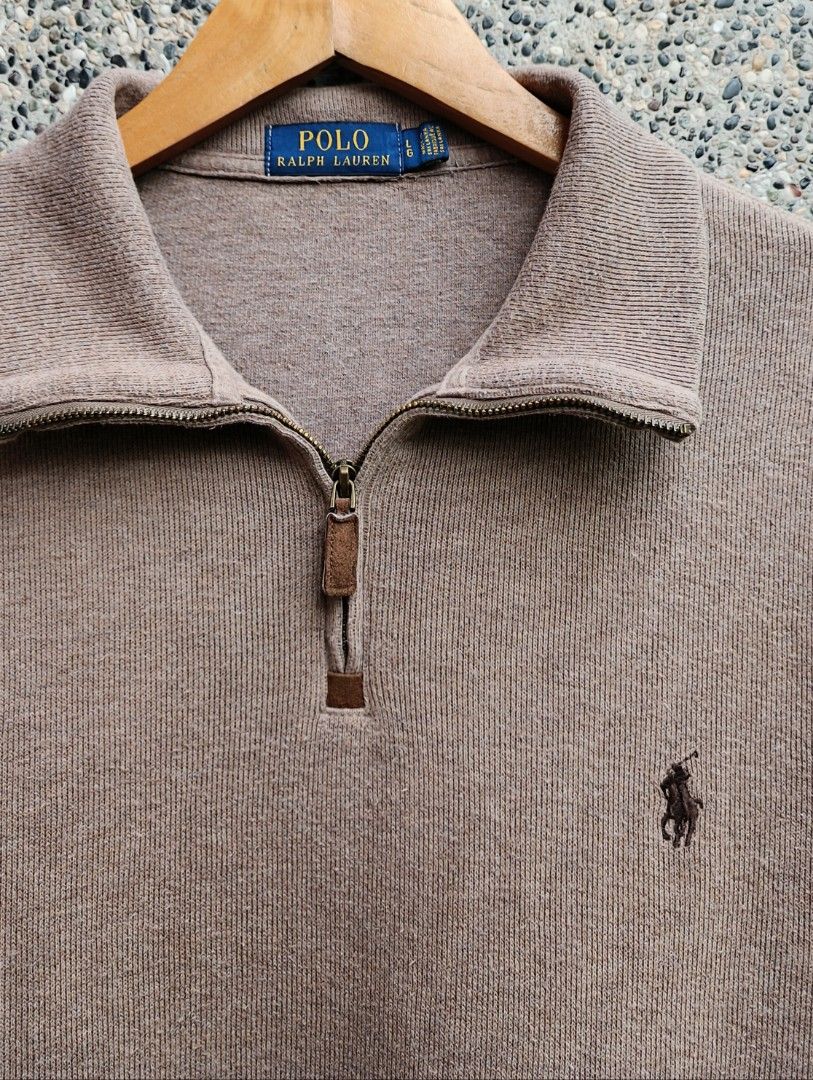 Polo by Ralph Lauren Quarter zip (Category: Activewear) located in Davao. Submitted by st333tcartel (Listing ID 1460550398, Image 2). Description: Large Length 28.5 Width 24.5 Issue:Cut washtags.